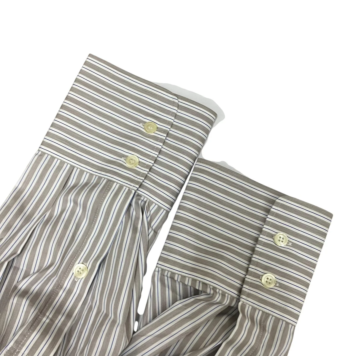 25SSbat fit shirt-sand stripesストライプシャツ - Image 6