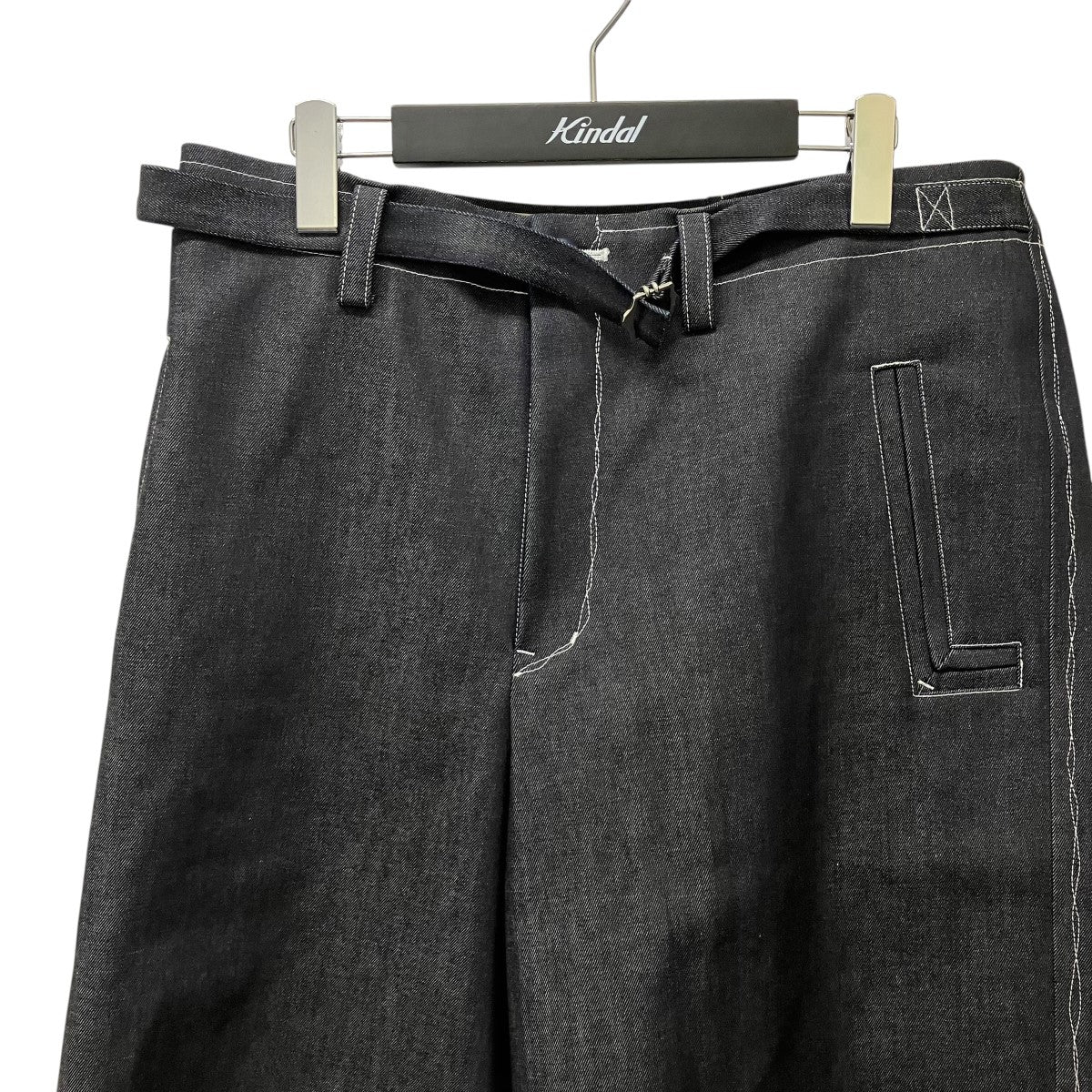 24SSベルテッドデニムハーフパンツLQ24SS-SP-010-2 - Image 3