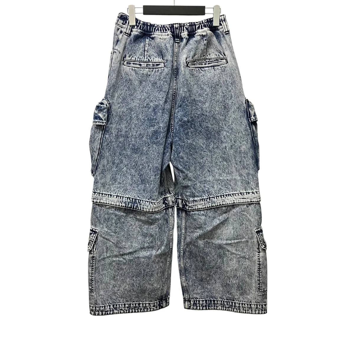 Big Pocket 2WAY Denim Wide Cargo Pants2WAYデニムカーゴパンツ11231461404 - Image 2