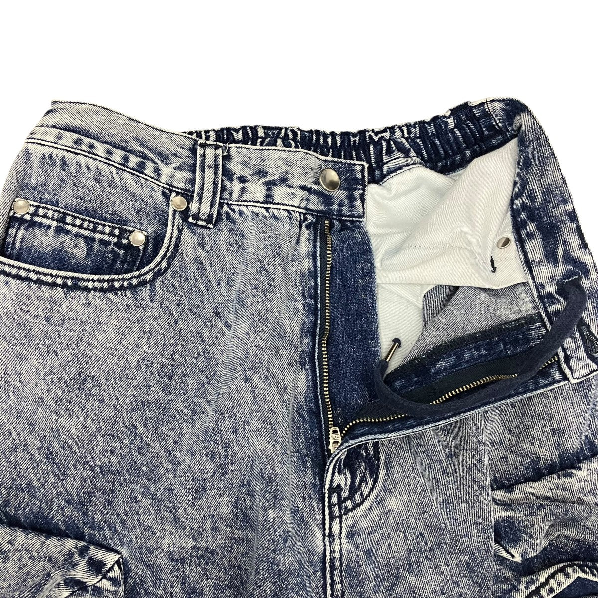 Big Pocket 2WAY Denim Wide Cargo Pants2WAYデニムカーゴパンツ11231461404 - Image 5
