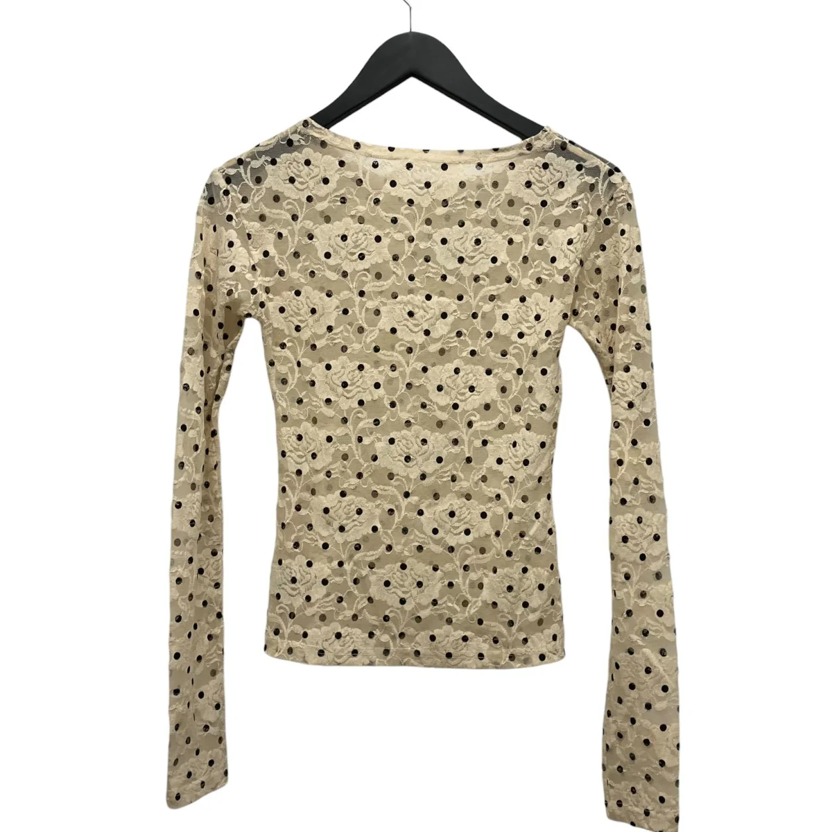 Dot lace see-through topドットシアーレースカットソー - Image 2