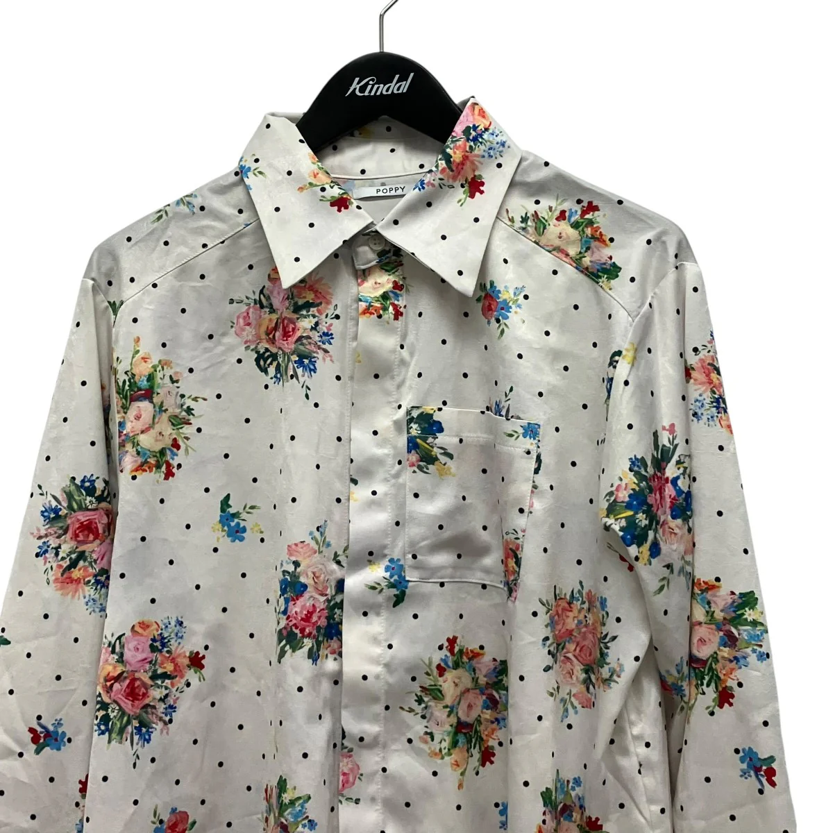 Dot flower shirtドットフラワープリントシャツ - Image 3