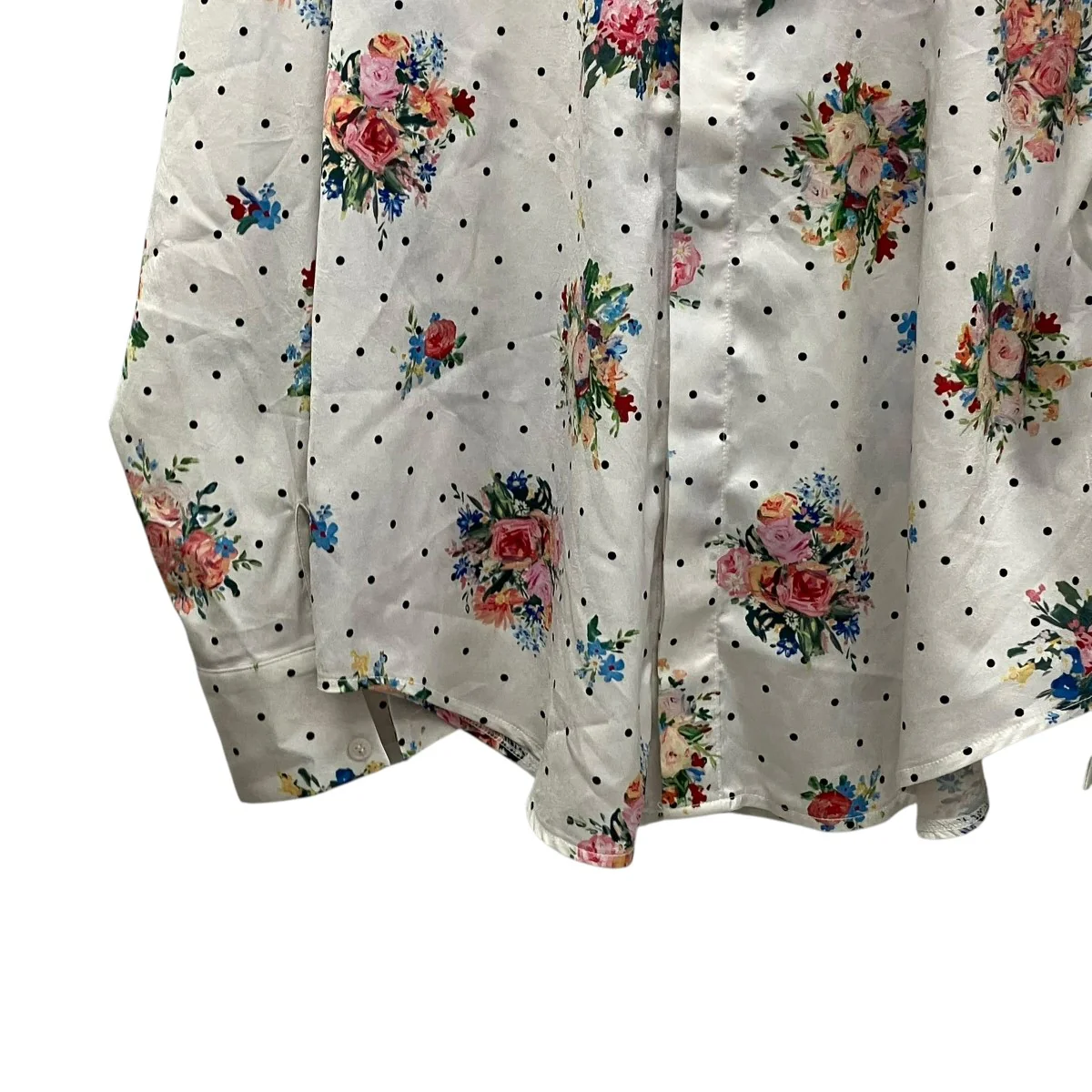 Dot flower shirtドットフラワープリントシャツ - Image 4