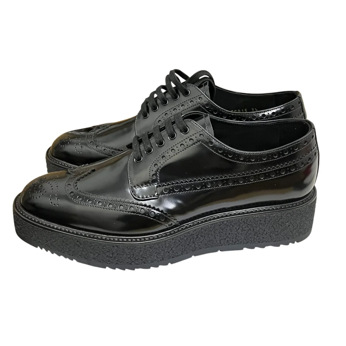 厚底ウイングチップダービーシューズ2EG015 - Image 3