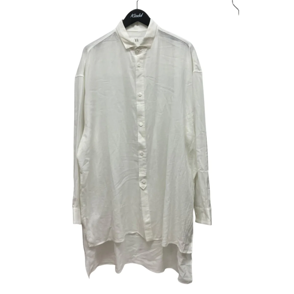 25AWCOTTON VIYELLA DESIGN COLLAR BIG BLOUSEコットンビエラシャツYL-B14-021