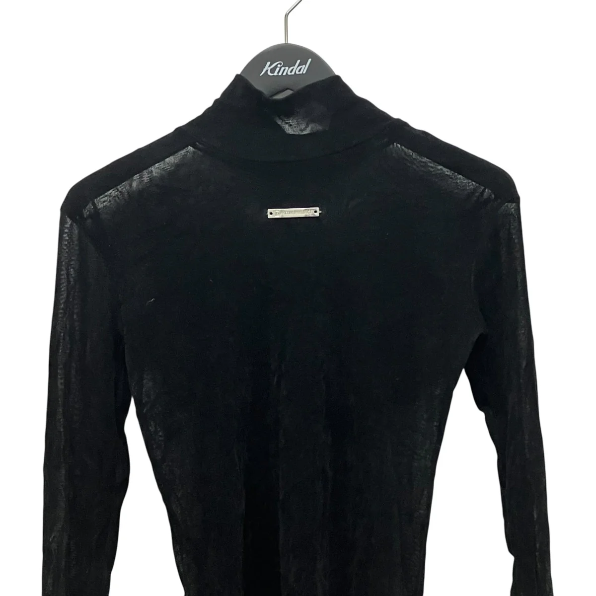 Flocky Tulle Turtle Topベロアレースハイネックカットソー31232415104 - Image 3