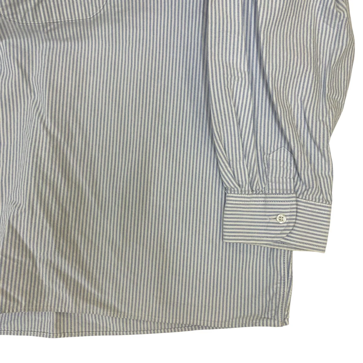 ×INDIVIDUALIZED SHIRTS OXFORD WIDE SHIRTストライプ柄 バックプリント ボタンダウンシャツ コットンシャツ - Image 4