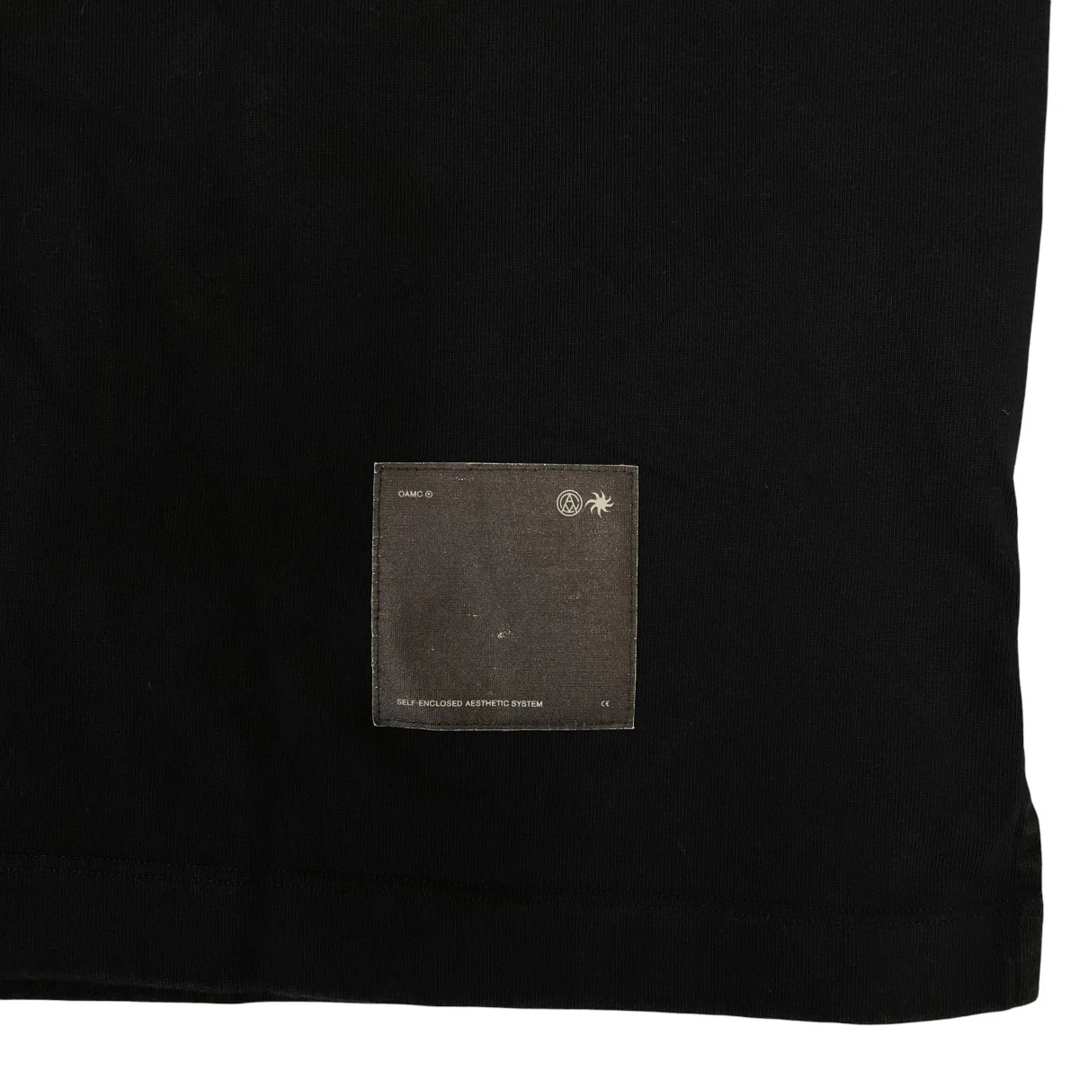 ワッペン付 半袖Tシャツ コットンTシャツOAMR701268 - Image 4
