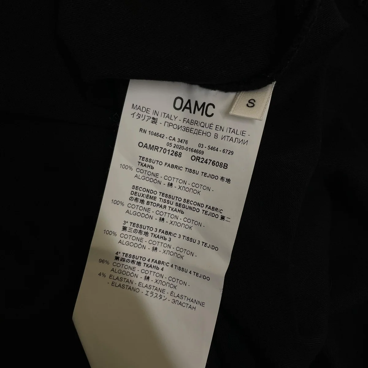 ワッペン付 半袖Tシャツ コットンTシャツOAMR701268 - Image 5