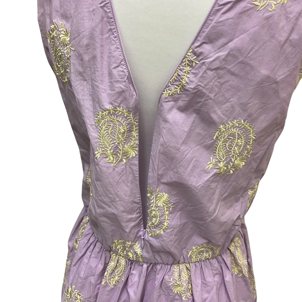 poplin paisley emb sleeveless top刺繍ノースリーブブラウス010241GL5 - Image 5