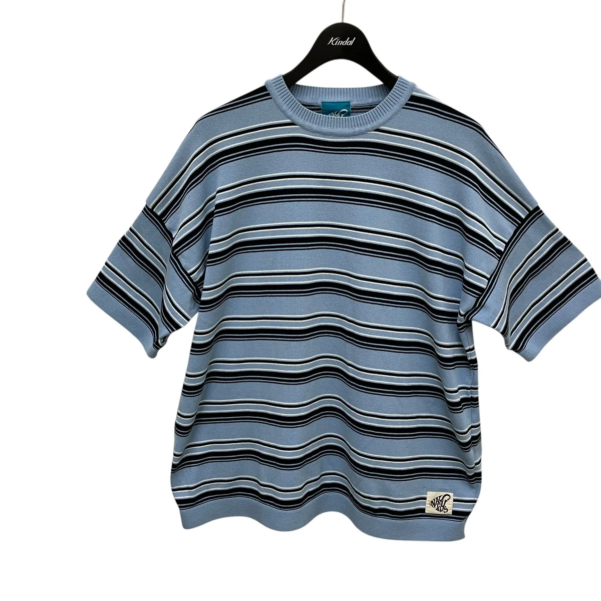 Border Crew Neck S S Knitボーダー半袖ニット