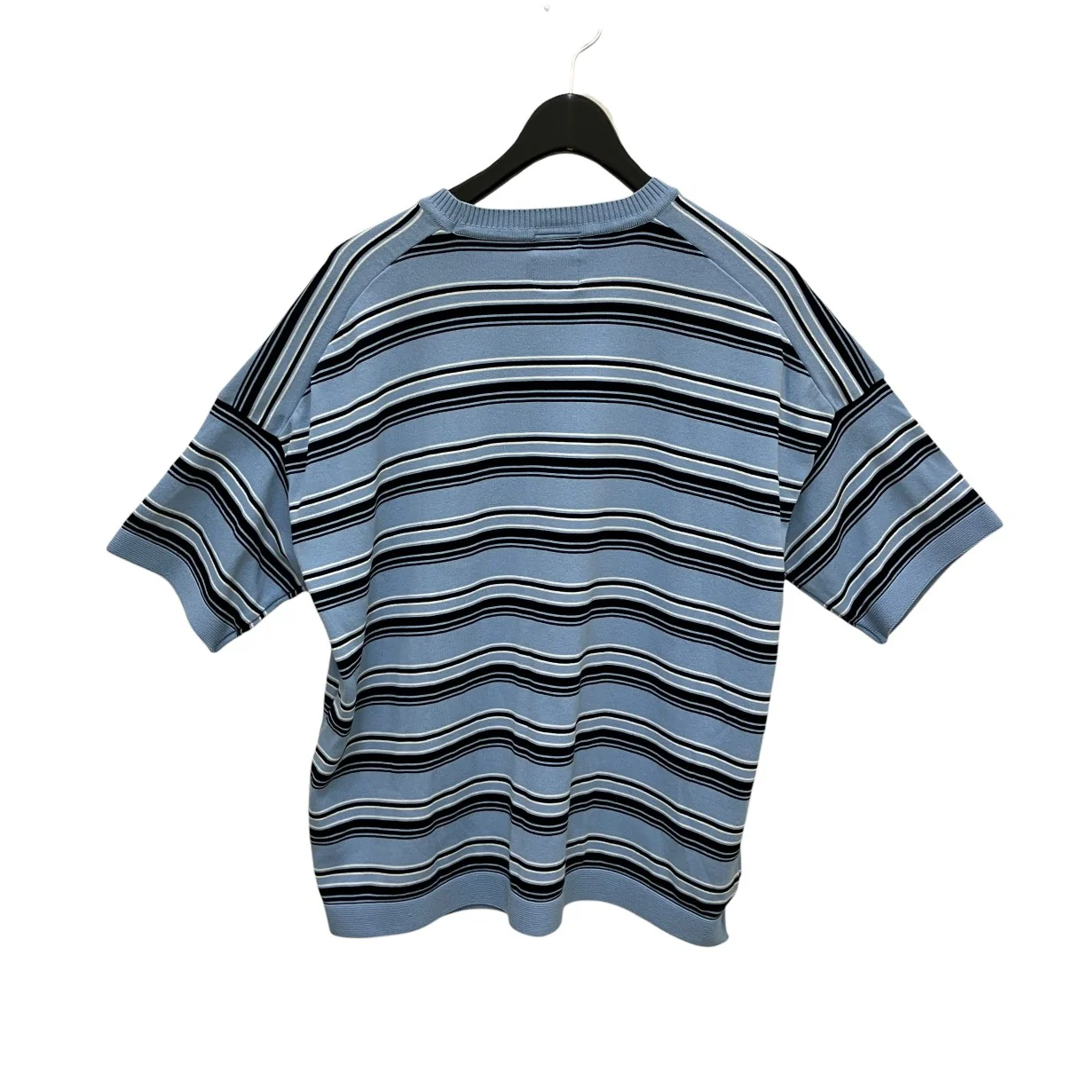Border Crew Neck S S Knitボーダー半袖ニット - Image 3