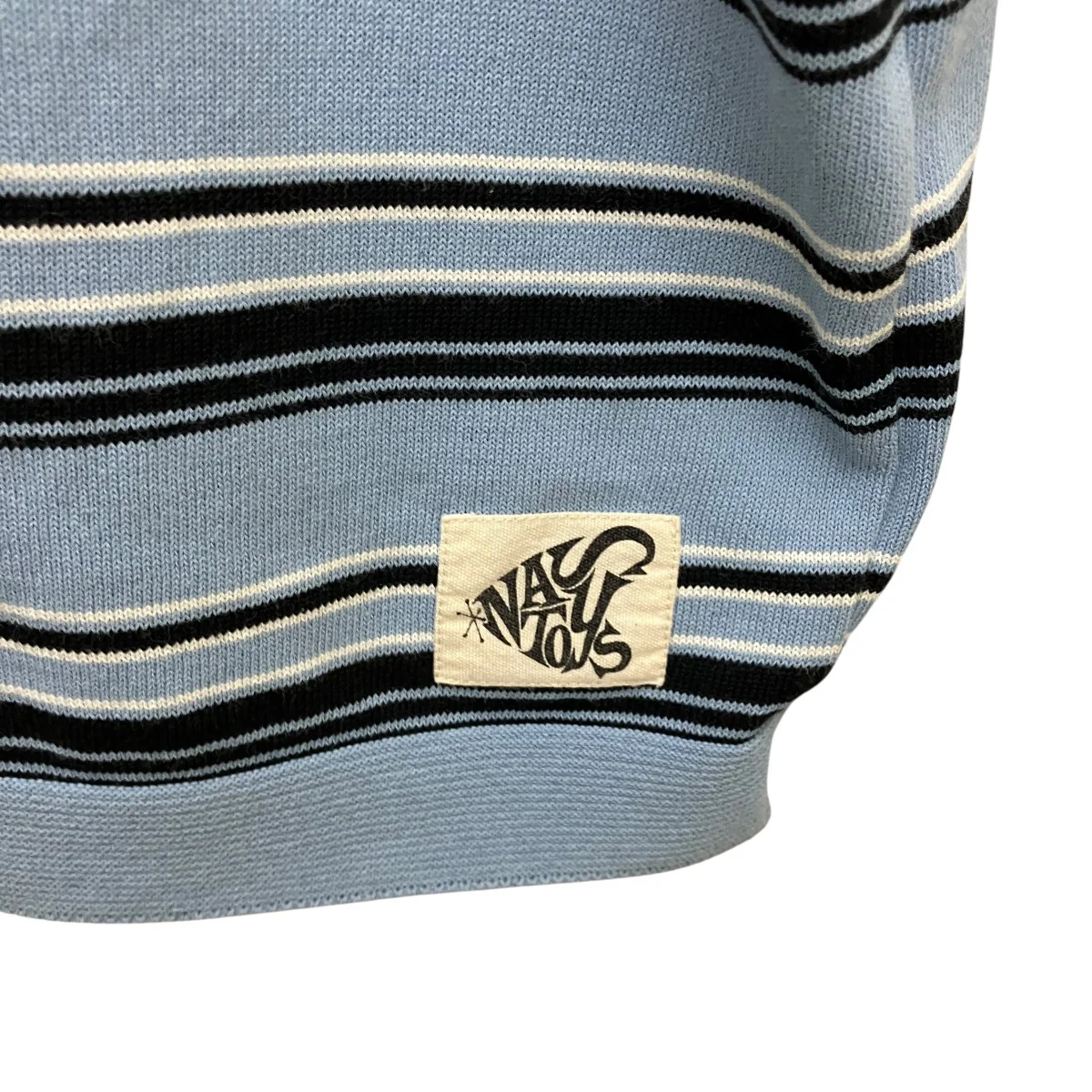Border Crew Neck S S Knitボーダー半袖ニット - Image 4