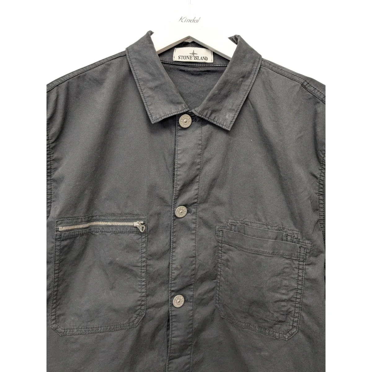 「Stretch-TC Garment Dyed Short Sleeve Overshirt」ガーメントダイショートスリーブシャツ - Image 3