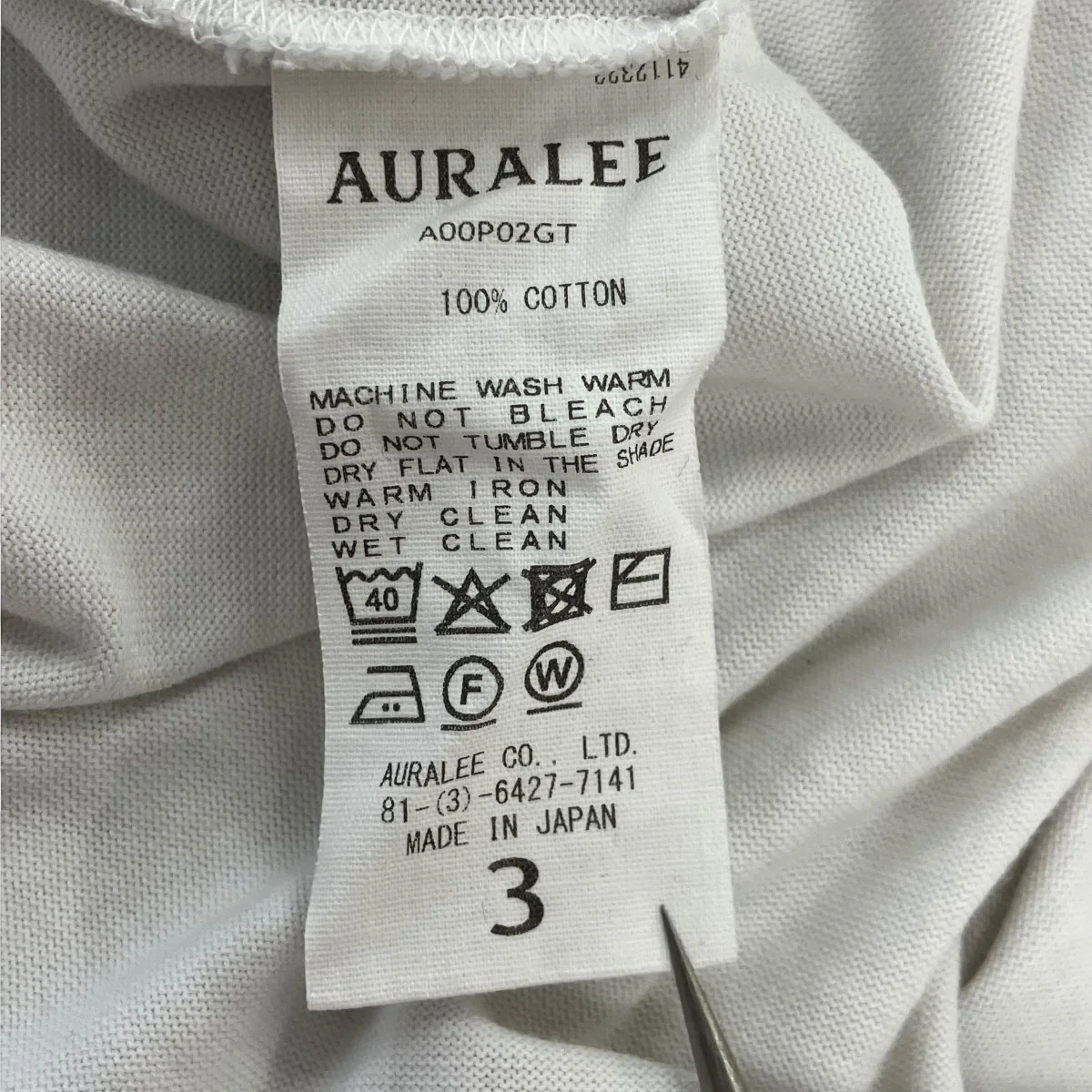 LUSTER PLAITING TEEラスターTシャツA00P02GT - Image 6