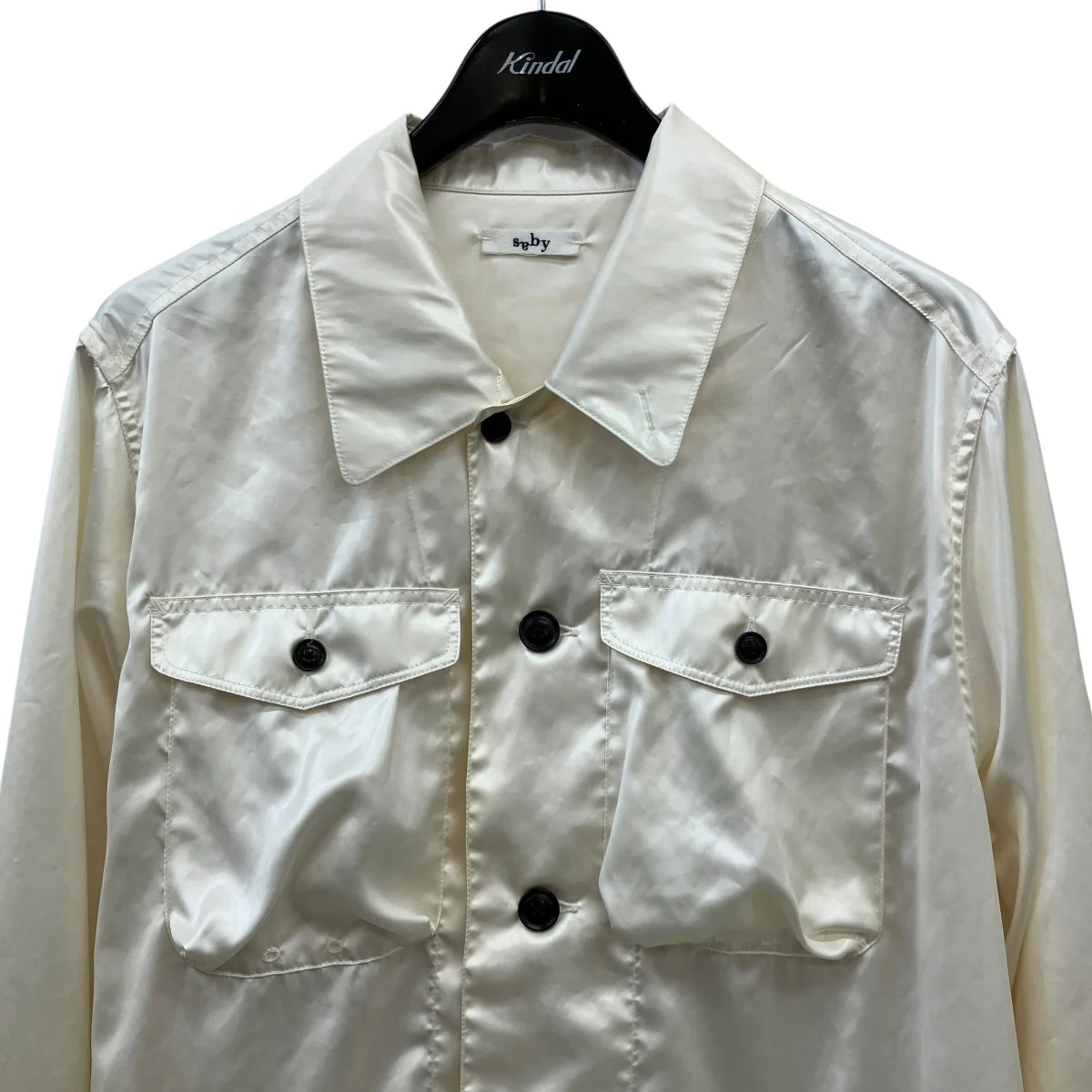 MIL SHT - Leather Vintage Satin -サテンシャツ21S-061204 - Image 3