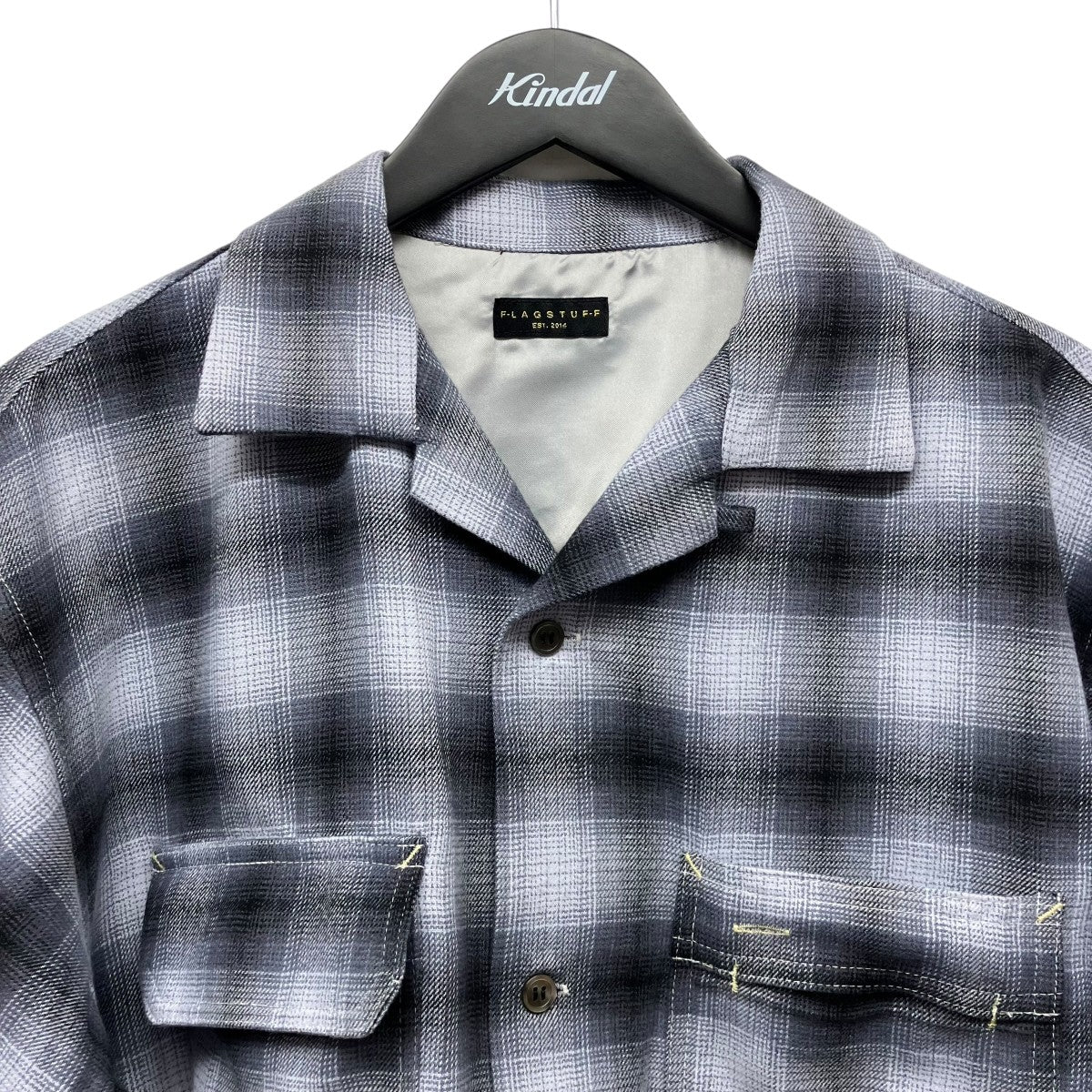 26SSSHADOW PLAID L S RAYON SHIRT]シャドウプレイドレーヨンシャツ - Image 3