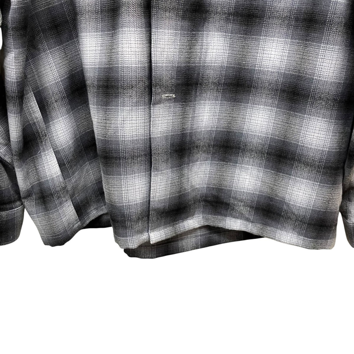 26SSSHADOW PLAID L S RAYON SHIRT]シャドウプレイドレーヨンシャツ - Image 4