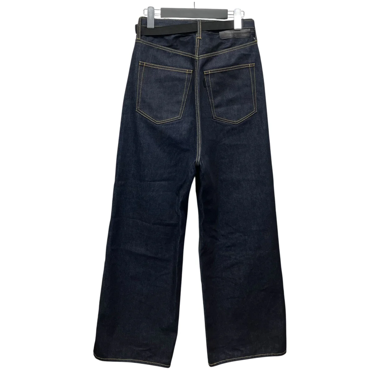 「Wide Denim Pants」ベルテッドワイドデニムパンツ - Image 2