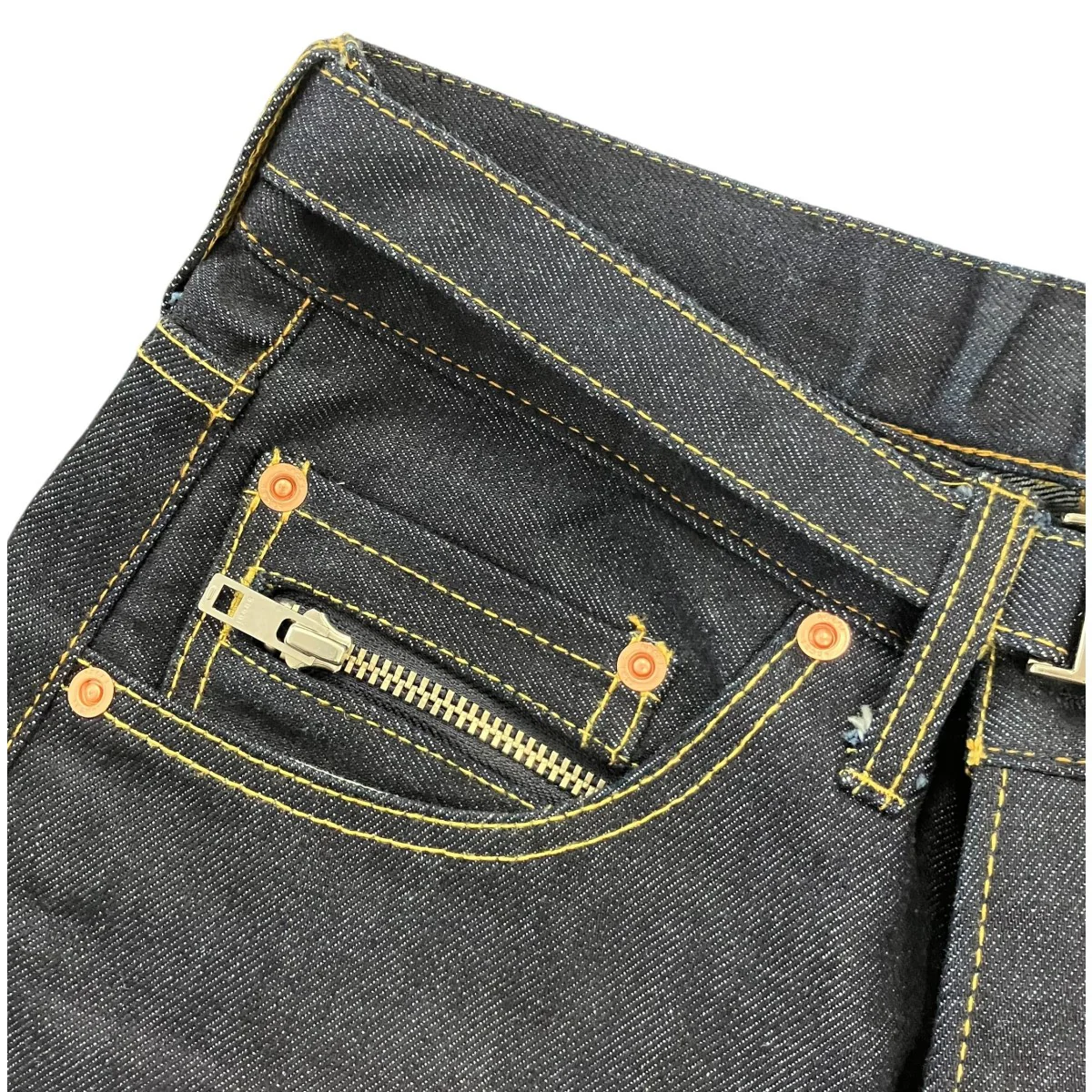 「Wide Denim Pants」ベルテッドワイドデニムパンツ - Image 3