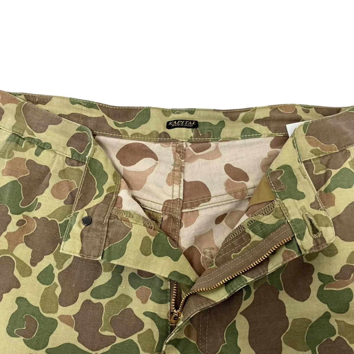 Hunter Camo Herringbone PantsカモワイドパンツEK-1770LP - Image 3