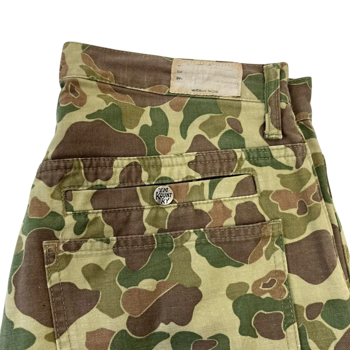 Hunter Camo Herringbone PantsカモワイドパンツEK-1770LP - Image 7