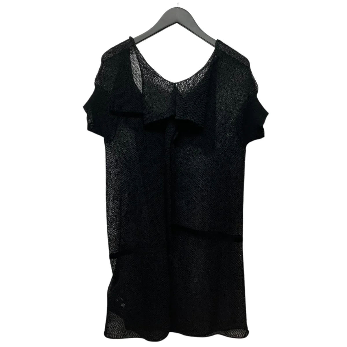 「TUCK STITCH DRAPED PULLOVER」メッシュニットワンピース - Image 2