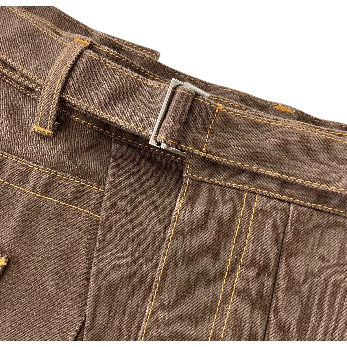 「Denim Skirt」ベルテッドデニムスカート - Image 3