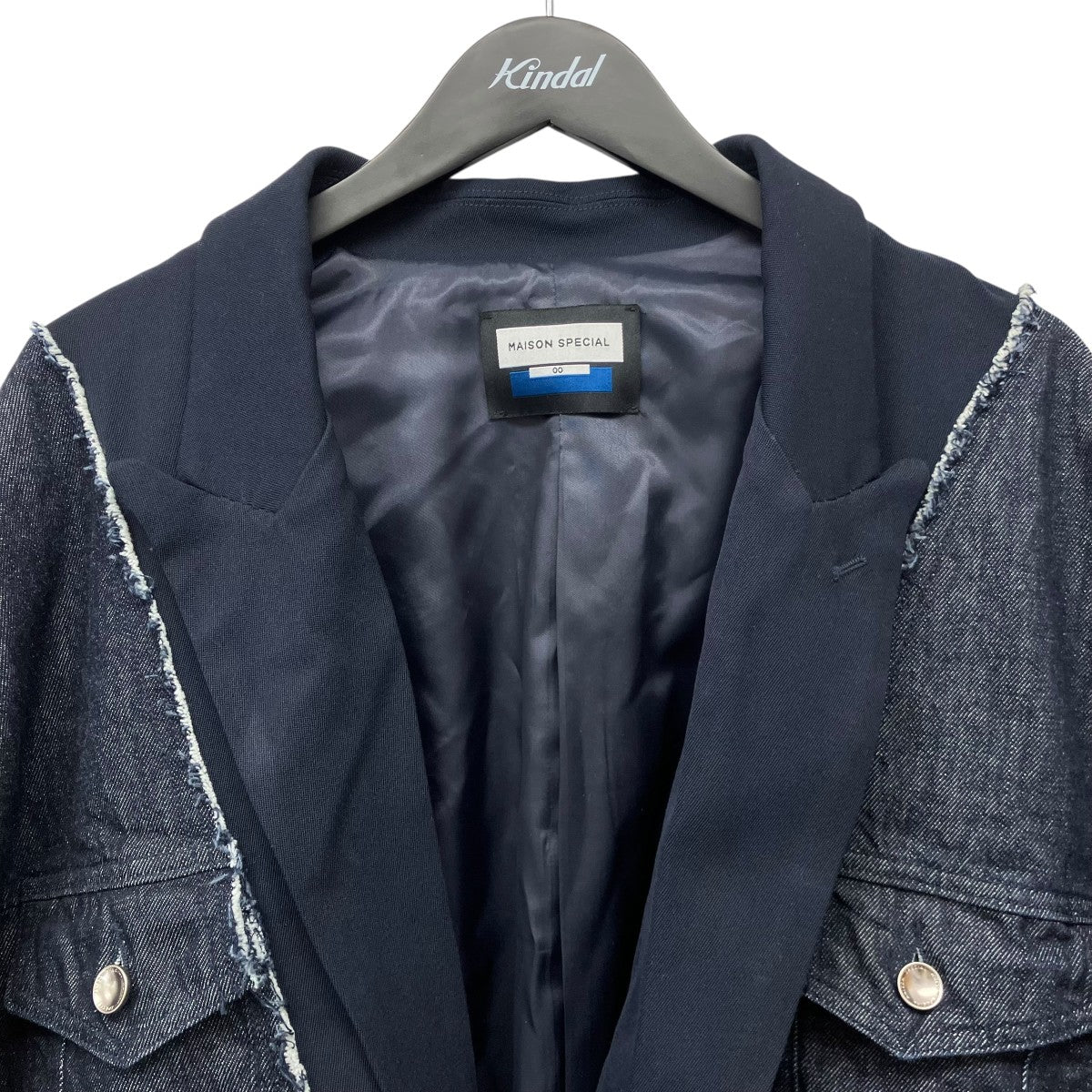 Denim Docking Prime-Over Peaked Lapel Jacketデニムドッキングプライムジャケット - Image 3