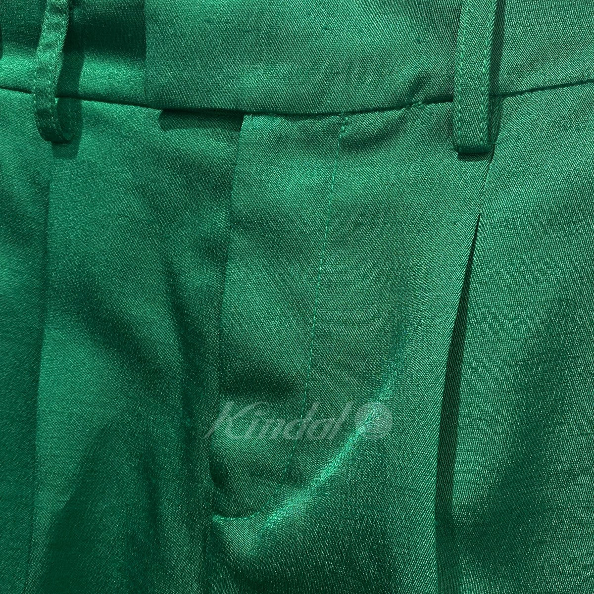 光沢素材 JELLY COLOR USEFUL PANTS タックテーパードパンツ - Image 6
