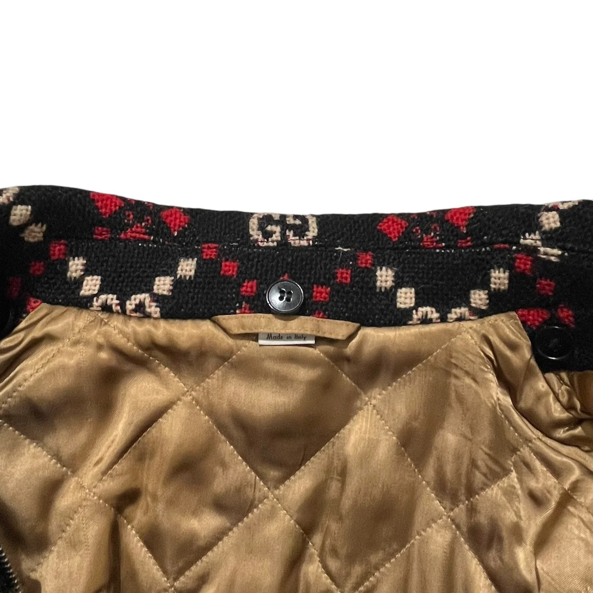 ジップジャケット546330 19AW Macro GG diamond wool jacket - Image 3