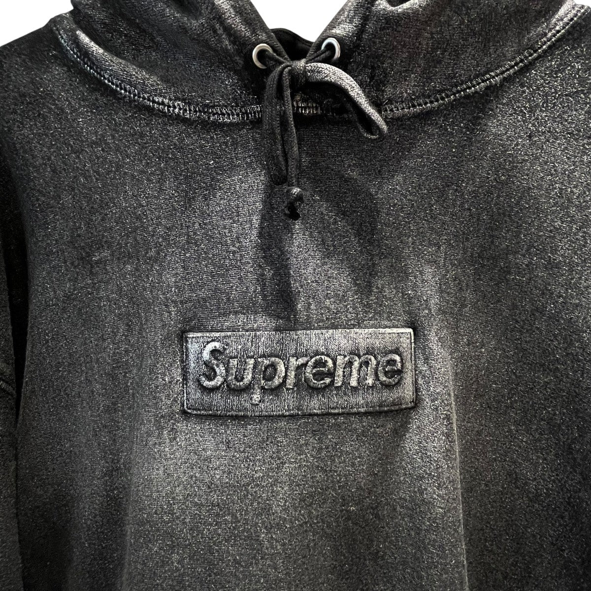 Foil Box Logo Hooded長袖フーディー - Image 3