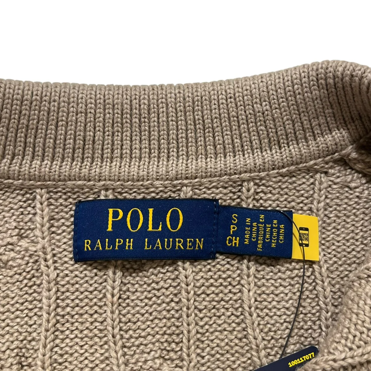 ケーブル編みニットポロシャツ - Image 4