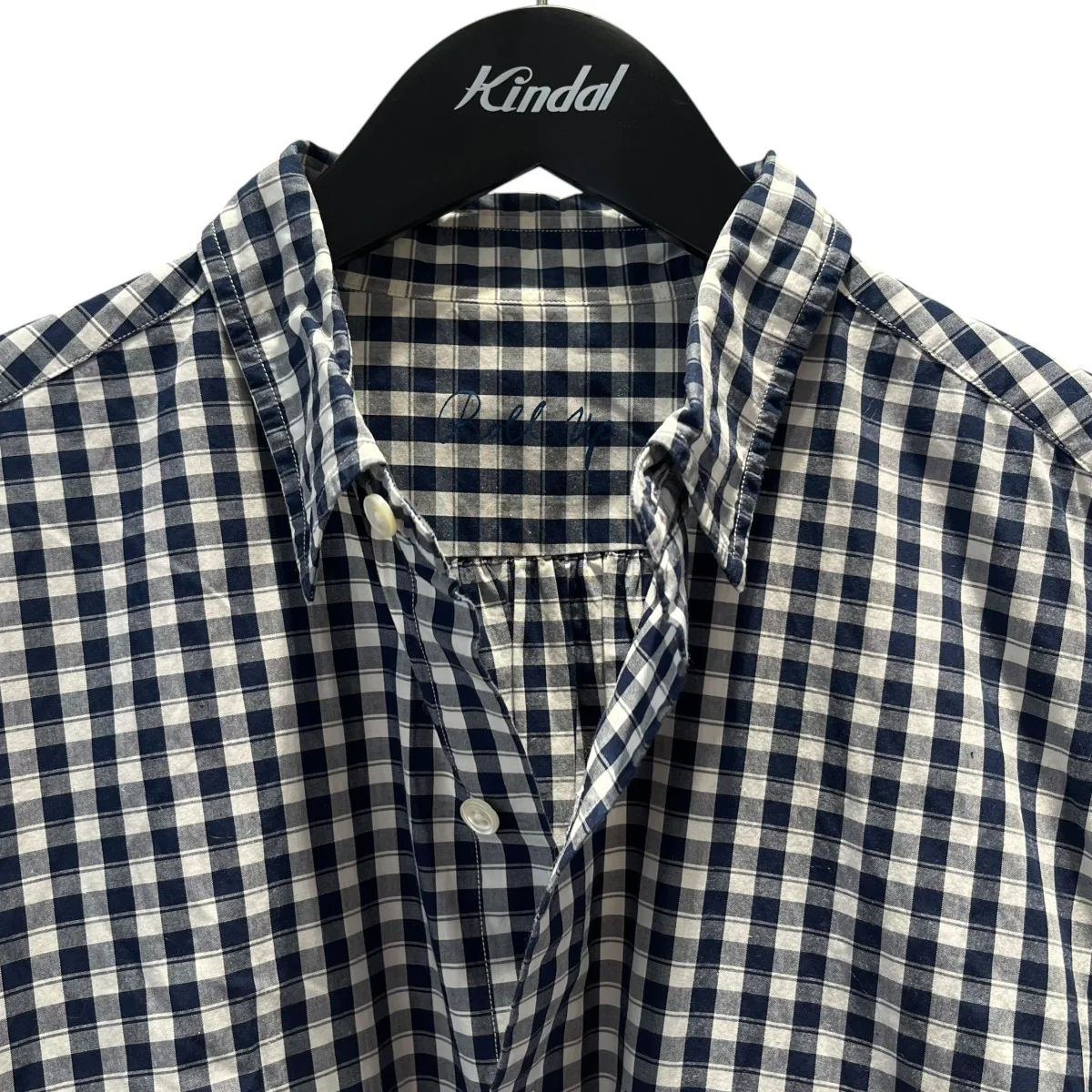 Roll Up Gingham Check Shirtチェック長袖シャツ - Image 3