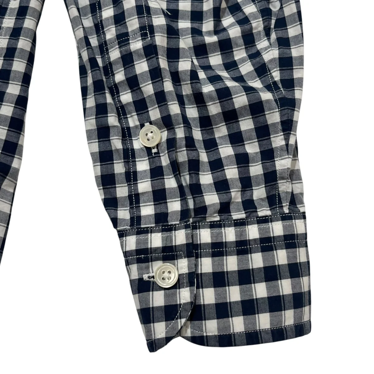 Roll Up Gingham Check Shirtチェック長袖シャツ - Image 4