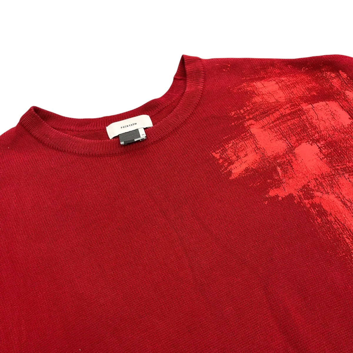 PAINTED BIG SWEATER半袖ニットMRC-KN-U01 - Image 3