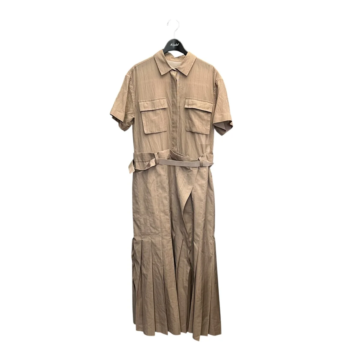 Chalk Stripe Dress半袖ワンピース23-06539