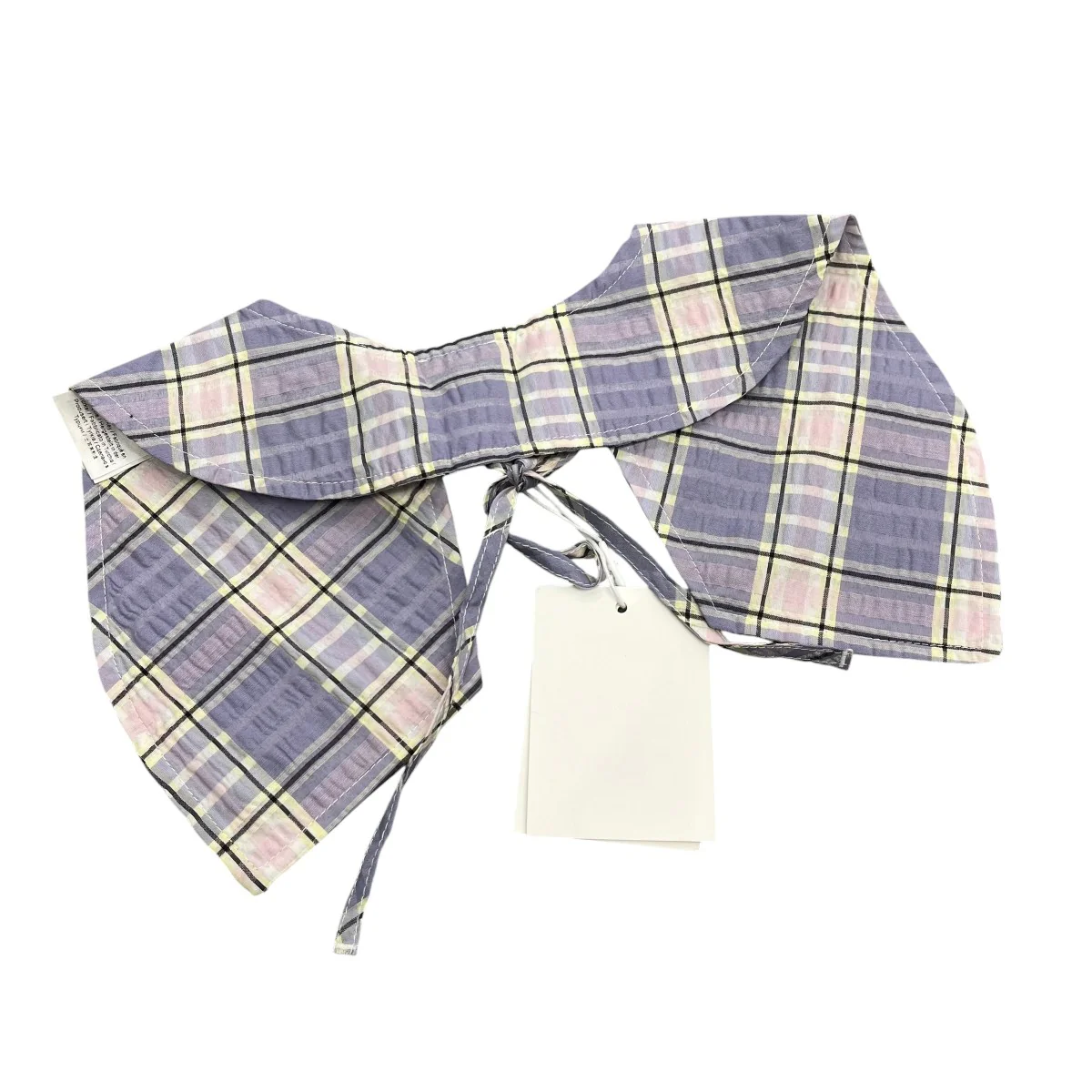 Checked collar付け襟A4335 - Image 2