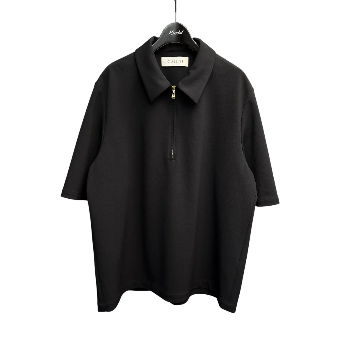 24SSStretch Georgette ZIp Up Polo Shirtハーフジップ半袖シャツ24-SS-049