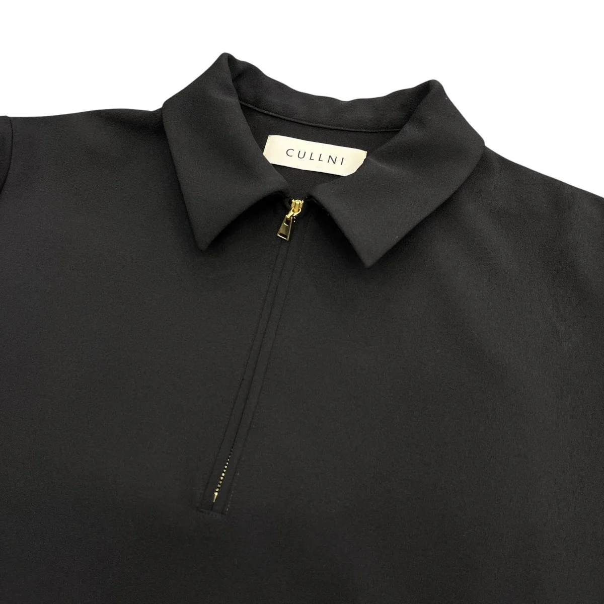 24SSStretch Georgette ZIp Up Polo Shirtハーフジップ半袖シャツ24-SS-049 - Image 3