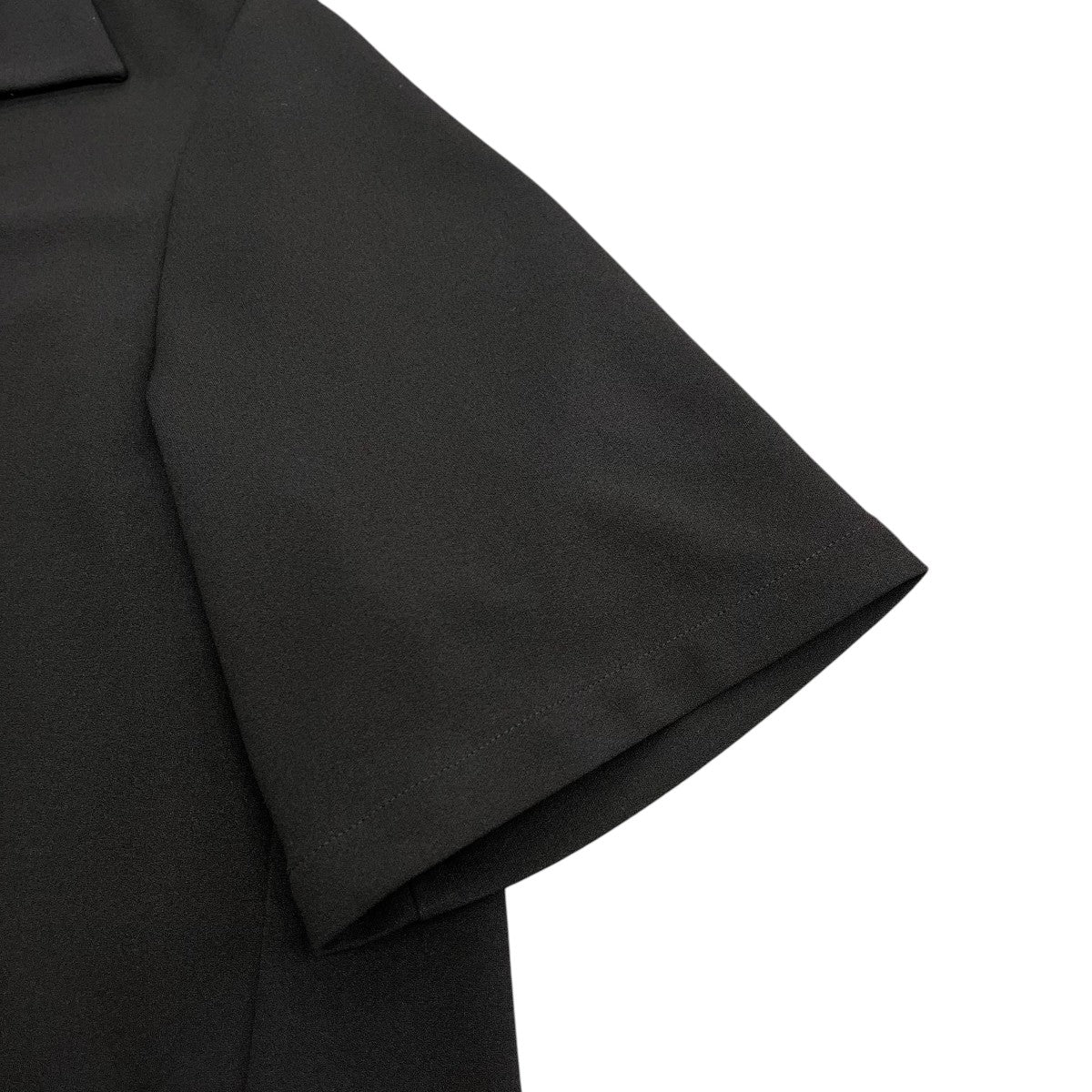 24SSStretch Georgette ZIp Up Polo Shirtハーフジップ半袖シャツ24-SS-049 - Image 5