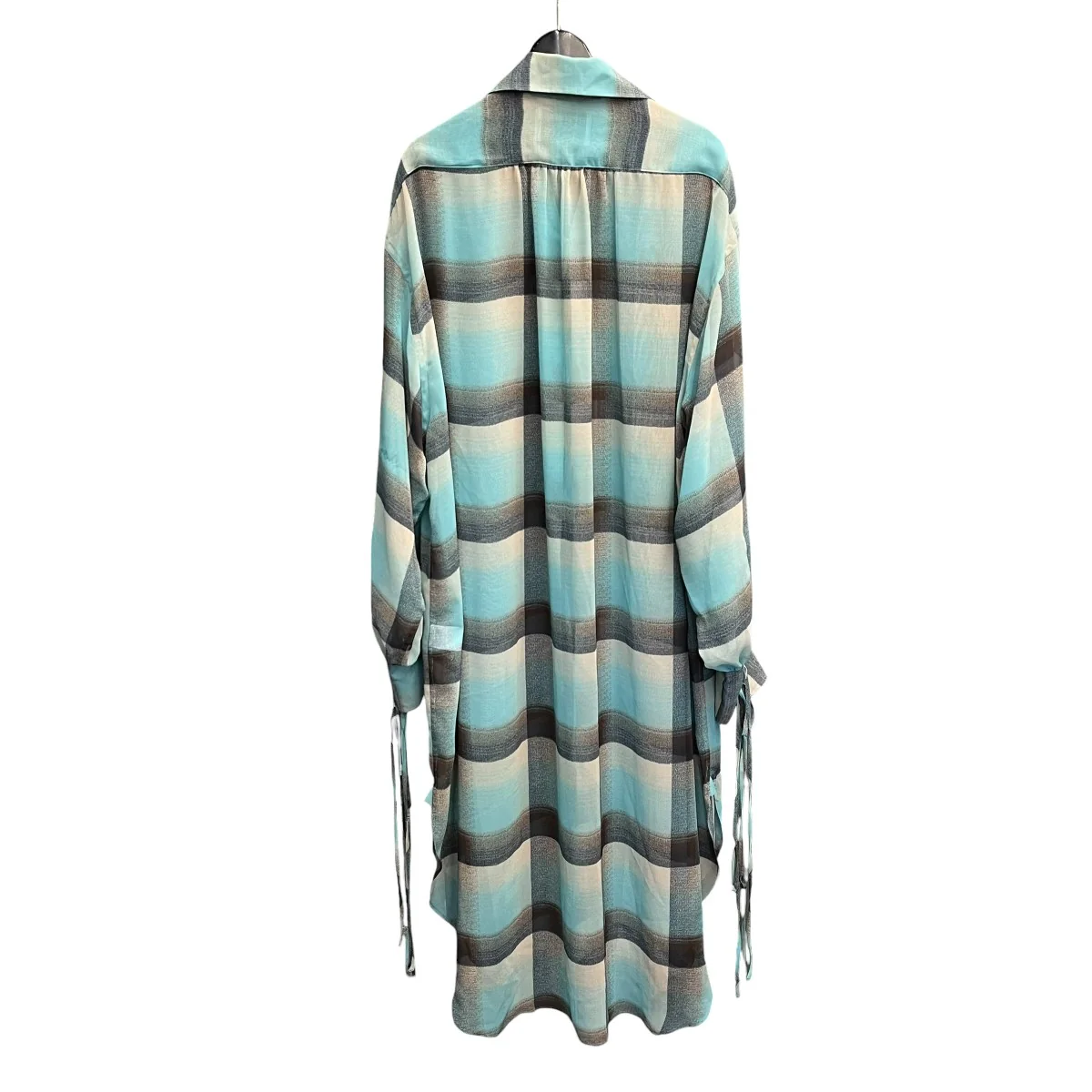 SHEER OMBRE PLAID ONE-PIECEシャツワンピース2441000514 - Image 2
