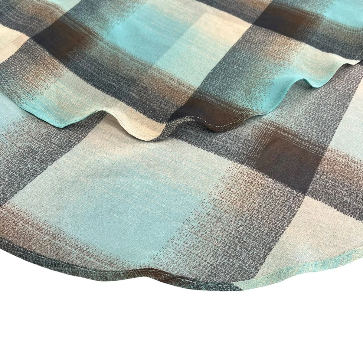 SHEER OMBRE PLAID ONE-PIECEシャツワンピース2441000514 - Image 5