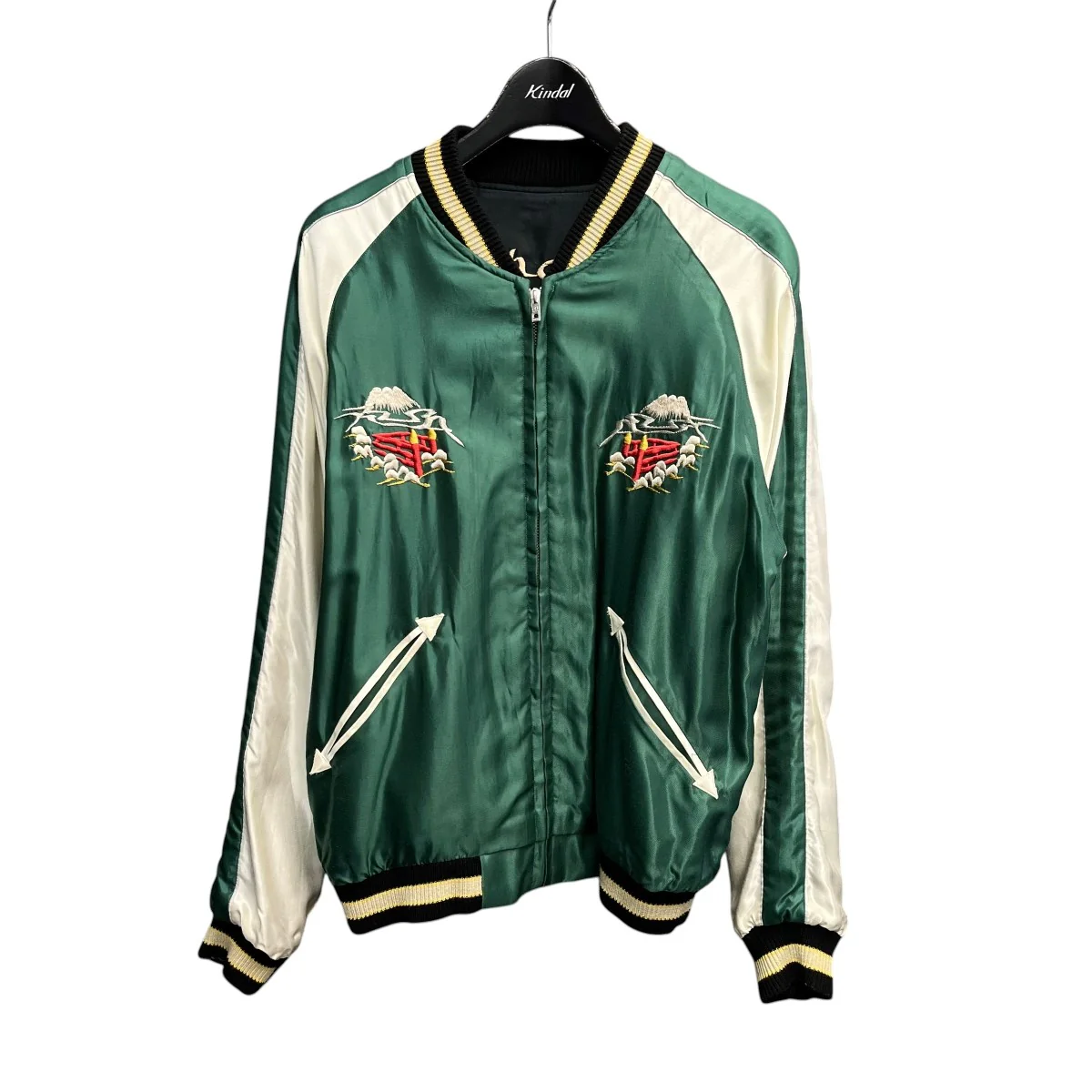Early 1950s Style Acetate Souvenir Jacket “WHITE DRAGON” × “LANDSCAPE”リバーシブルスカジャンTT15390 - Image 3