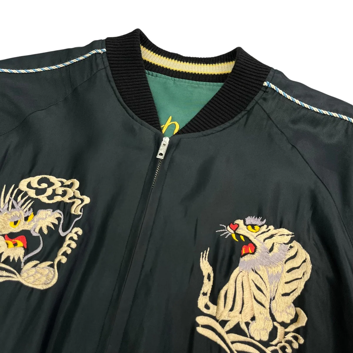 Early 1950s Style Acetate Souvenir Jacket “WHITE DRAGON” × “LANDSCAPE”リバーシブルスカジャンTT15390 - Image 5