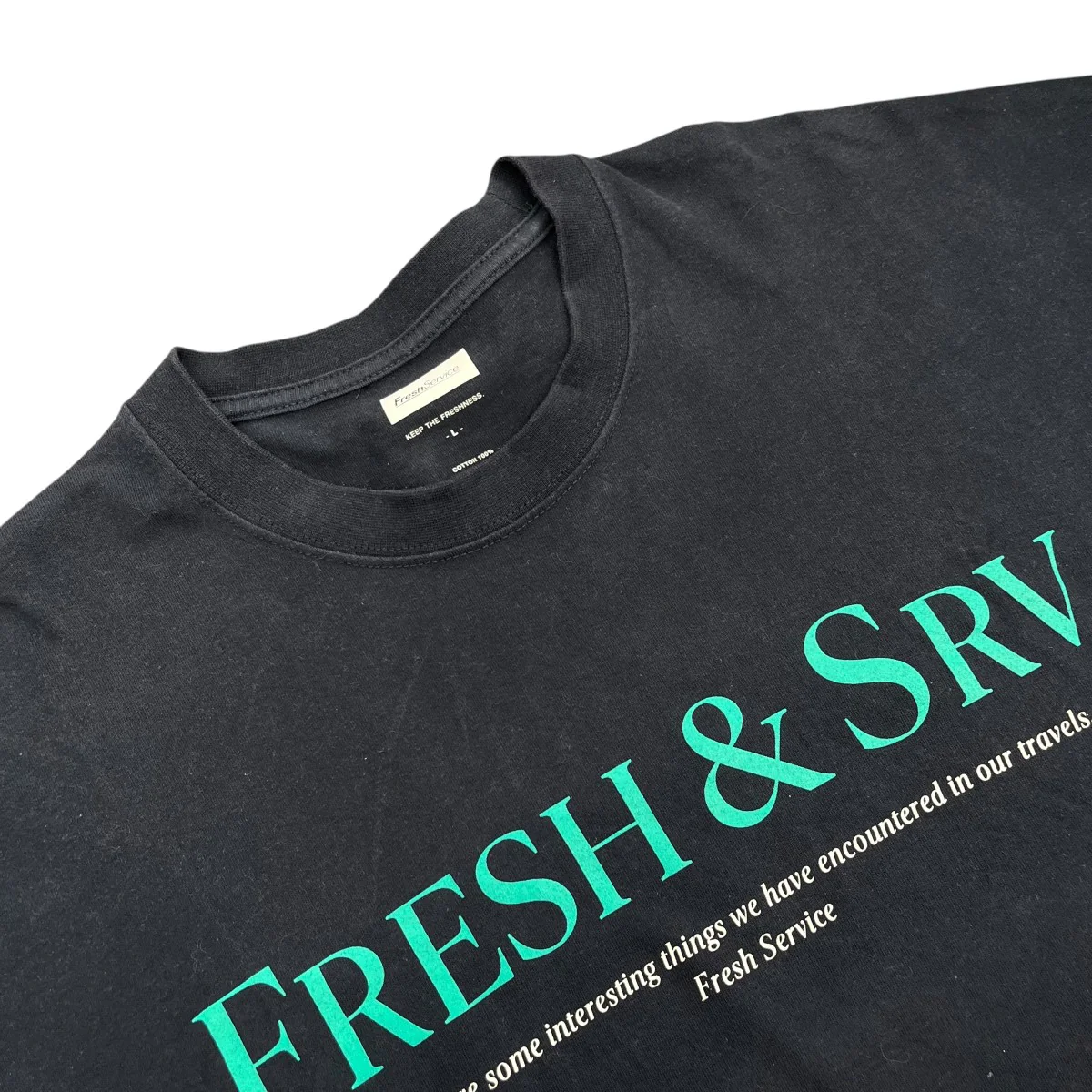 CORPORATE PRINTED S S TEE ”FRESH＆SRV．”半袖カットソー - Image 3