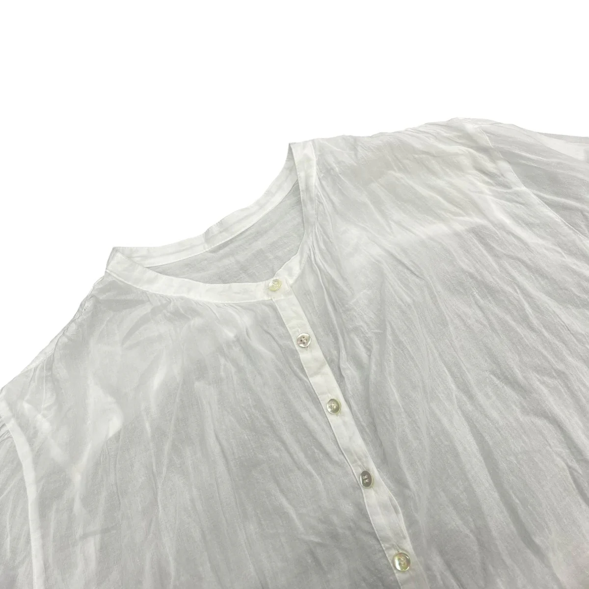 25SSAiry Band Collar シャツノーカラーシャツ25050922106020 - Image 3