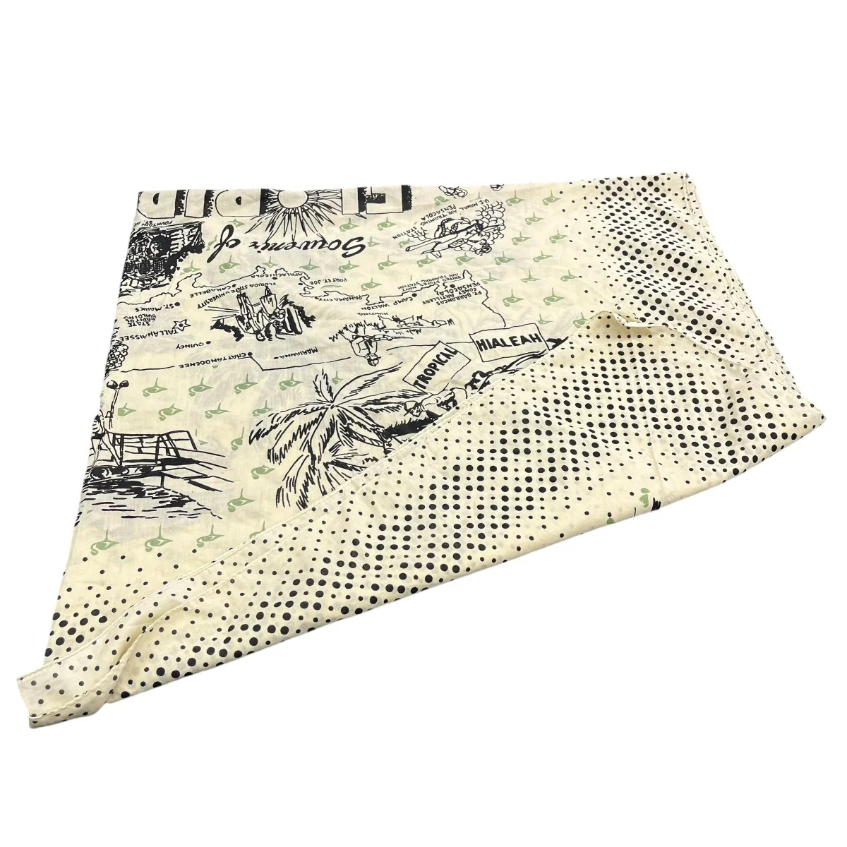 COTTON VOILE Map Scarf コットンバンダナ ビッグスカーフ - Image 2