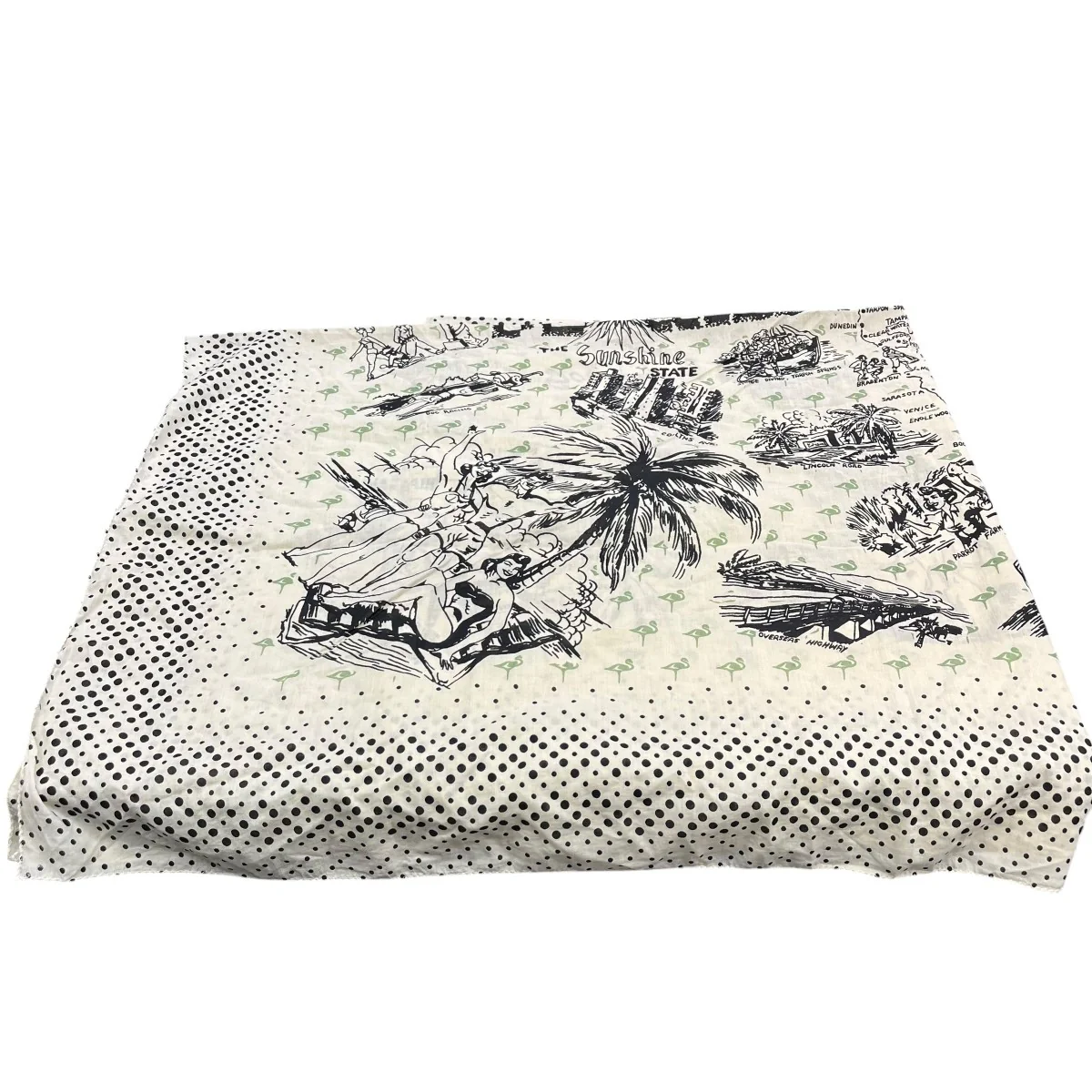 COTTON VOILE Map Scarf コットンバンダナ ビッグスカーフ - Image 3