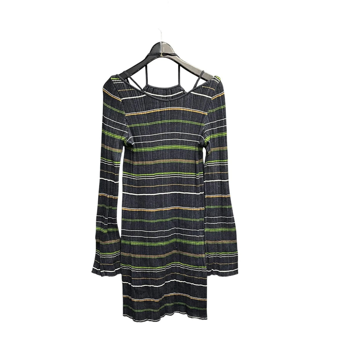 23SSRandom Ribbed Plaid Knitted Dress With ChokeニットワンピースMM23SS KN052 - Image 2